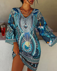 Emeliaâ„?- Vibrant Bohemian Print Dress