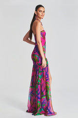 Nicole Silk Chiffon Dress