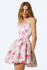 Printed Corest Mini Cami Dress