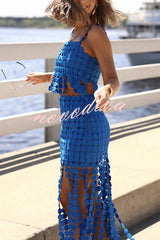 Riviera Rhythm Skirt �Circle Fringe Maxi