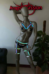 Night Club Dresses Reflective Harness Suit