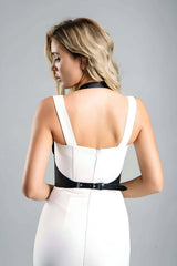 Black Leather Corset Belt, Dress Belt