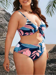 Elegant Cut-Out Bikini �Vintage Chic