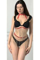 Chained Chest and Skirt Harness Set
