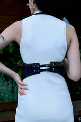 Dress Belt, Shirt Belt, Corset Belt, Leather Chest Belt Harness