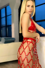 Stylish Leather Chest And Skirt Sexy Set Harness