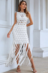 Denisa Sleeveless Tassel Dress