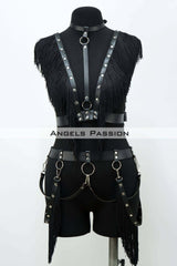 Tassel Leather Harness Set, Tassel Dress Accessory