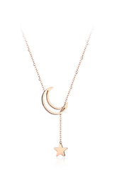 Star & Moon Pendant Necklace