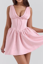 Emmeliette Satin Mini Dress