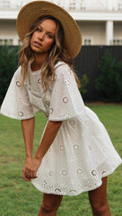 Fleurâ„?- Backless Bell-Sleeve Dress