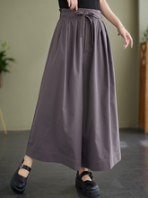 Keep Your Dream Save Cotton High Waist Wid-Leg Pants