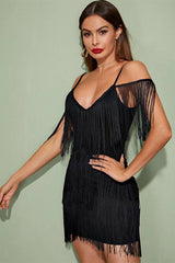 Pora Mini Halter Dress with Tassels