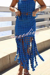 Riviera Rhythm Skirt �Circle Fringe Maxi