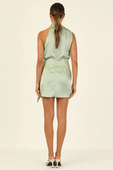 Santorini Satin Mini Dress