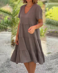 Zoeyâ„?- Casual Summer V-neck Dress