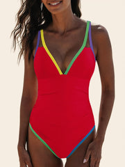 Spliced Contrast Beach Cover-Up