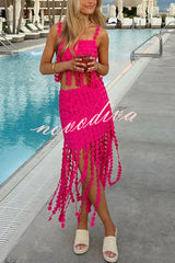 Riviera Rhythm Skirt �Circle Fringe Maxi
