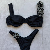 Bold High-Waist Bikini �Midnight Swim