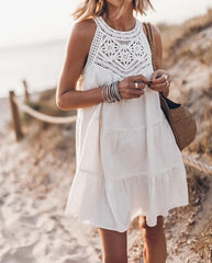 Yanaâ„?- Crochet Accent Summer Dress