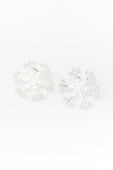 Snowflake Shimmer Pearl Post Earrings