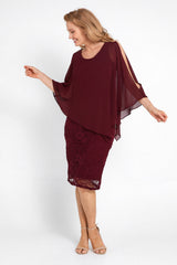 Abigail Dress - Wine