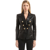 Be On Style Leather Blazer