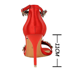 Fell Like Broken Glass Heeled Sandals