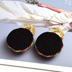Eyes Wide Open Round Drop Earrings