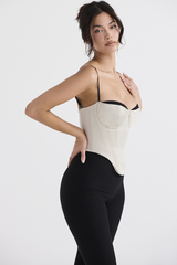 Uvula Off-White Satin Corset
