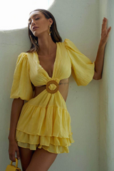 Paloma Puff Sleeve Mini Dress