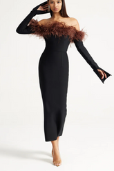 Black Orion Midi Dress