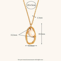 Dripping In Gold Pendant Necklace