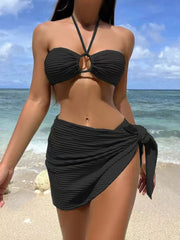 Pleated Solid Vacation Wrap