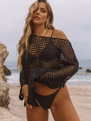 Knitted Hollow Vacation Wrap