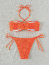 Chic Strappy Swimsuit �Satin Glow