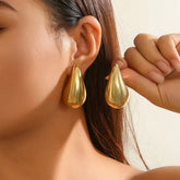 Pieces Are Falling Metal Earrings