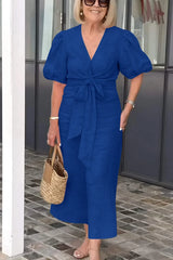 Shaylaâ„?- Elegant V-Neck Dress