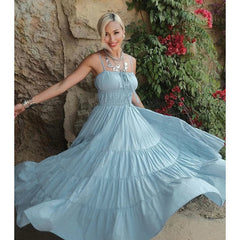 A Sunlight Halo Maxi Dress