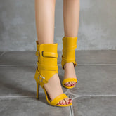 Girl Like Me Don't Cry Mid-Calf Sandals