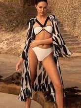 Black White Breezy Kaftan