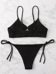 Minimalist Strappy Swimsuit �Midnight Swim