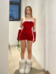 Merry Snowfall Mini Dress