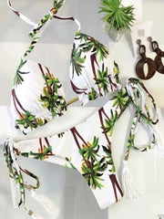 Sculpted Strappy Swimsuit �Tropical Bloom