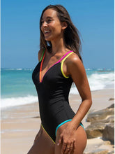Spliced Contrast Beach Cover-Up