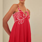 RED SLING SleeveLESS MAXI Dress
