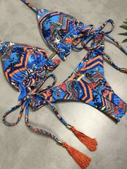 Sculpted Strappy Swimsuit �Tropical Bloom