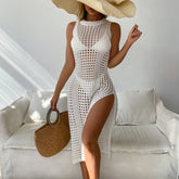 Mesh Sleeveless Luxe Throw-On