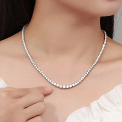 Kisses on Cheeks Tennis Necklace