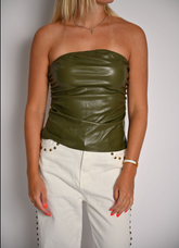 Going Out Tube Top- Green